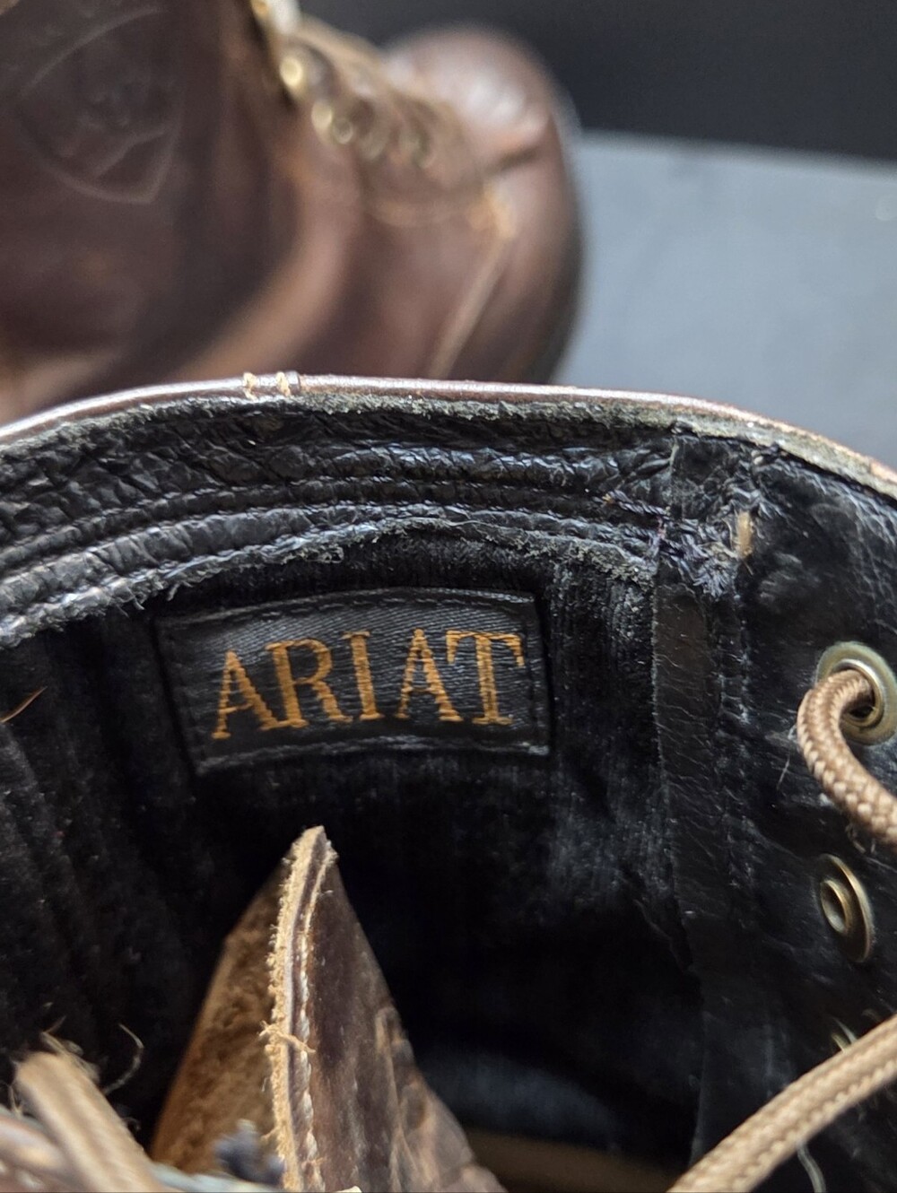 Ariat Women’s Heritage Lacer Boots Brown Leather Size 6B Wingtip Western. 0236 - Picture 8 of 9
